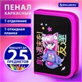 Пенал BRAUBERG, 1 отделение, 1 откидная планка, полиэстер, 21х14 см, "Anime girl", 272323 272323