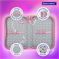 Пенал BRAUBERG, 1 отделение, полиэстер, 21х14 см, "Cat patches", 272327 272327