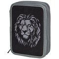 Пенал BRAUBERG, 2 отделения, полиэстер, 21х14 см, "Savage lion", 272331 272331