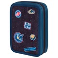 Пенал BRAUBERG, 3 отделения, полиэстер, 21х14 см, "Space mission", 270729 270729