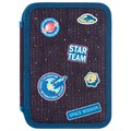 Пенал BRAUBERG, 3 отделения, полиэстер, 21х14 см, "Space mission", 270729 270729