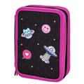 Пенал BRAUBERG, 3 отделения, полиэстер, 21х14 см, "Space sweets", 272332 272332