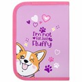 Пенал ПИФАГОР, 1 отделение, полиэстер, 19х13 см, "Fluffy akita", 272284 272284