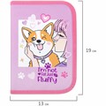 Пенал ПИФАГОР, 1 отделение, полиэстер, 19х13 см, "Fluffy akita", 272284 272284
