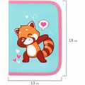 Пенал ПИФАГОР, 1 отделение, полиэстер, 19х13 см, "Red panda", 272283 272283