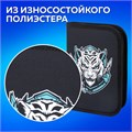 Пенал ПИФАГОР, 1 отделение, полиэстер, 19х13 см, "White tiger", 272285 272285
