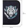 Пенал ПИФАГОР, 1 отделение, полиэстер, 19х13 см, "White tiger", 272285 272285