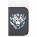 Пенал ПИФАГОР, 1 отделение, полиэстер, 19х13 см, "White tiger", 272285 272285