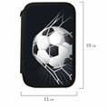 Пенал ПИФАГОР, 3 отделения, ламинированный картон, 19х11 см, "Ball kick", 272253 272253