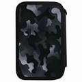 Пенал ПИФАГОР, 3 отделения, ламинированный картон, 19х11 см, "Black camo", 273489 273489