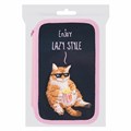 Пенал ПИФАГОР, 3 отделения, ламинированный картон, 19х11 см, "Lazy cat", 272252 272252