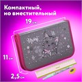 Пенал ЮНЛАНДИЯ, 1 отделение, металлизированный картон, конгрев, 19х11 см, "Meow", 271103 271103
