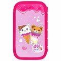 Пенал ЮНЛАНДИЯ, 2 отделения, картон с эффектом soft-touch, 19х11 см, "Candy friends", 272263 272263