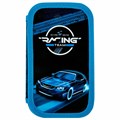 Пенал ЮНЛАНДИЯ, 2 отделения, картон с эффектом soft-touch, 19х11 см, "Speed race", 272264 272264