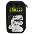 Пенал ЮНЛАНДИЯ, 2 отделения, ламинированный картон, конгрев, 19х11 см, "RAWR", 271538 271538