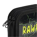 Пенал ЮНЛАНДИЯ, 2 отделения, ламинированный картон, конгрев, 19х11 см, "RAWR", 271538 271538