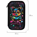 Пенал ЮНЛАНДИЯ, 3 отделения, картон с эффектом soft-touch, 19х11 см, "True friend", 272266 272266