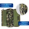 Пенал BRAUBERG для мальчиков, 1 отделение, органайзер, мягкий, "Military", зеленый, 21х5х9 см, 228990 228990