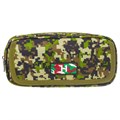 Пенал BRAUBERG для мальчиков, 1 отделение, органайзер, мягкий, "Military", зеленый, 21х5х9 см, 228990 228990