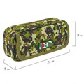 Пенал BRAUBERG для мальчиков, 1 отделение, органайзер, мягкий, "Military", зеленый, 21х5х9 см, 228990 228990