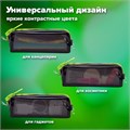 Пенал BRAUBERG с объемной "тракторной" молнией, 1 отделение, ПВХ, 22х8х6,5 см, "Neon green", 271564 271564