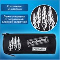 Пенал BRAUBERG, 3 отделения, нейлон, 21х7х7 см, "Claws", 272307 272307