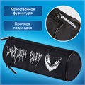 Пенал BRAUBERG, 3 отделения, нейлон, 21х7х7 см, "Scary face", 272308 272308