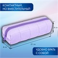 Пенал BRAUBERG, мех, 21х6х6 см, фиолетовый, 272280 272280
