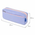 Пенал мягкий BRAUBERG PASTEL, 2 отделения, голубой, 21х9,5х5 см, 272277 272277