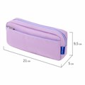 Пенал мягкий BRAUBERG PASTEL, 2 отделения, фиолетовый, 21х9,5х5 см, 272278 272278