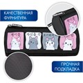 Пенал мягкий BRAUBERG, 3 отделения, нейлон, 21х7х7 см, "Anime Cats", 271580 271580