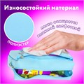 Пенал мягкий ЮНЛАНДИЯ, 2 отделения, полиэстер, "Bunny", голубой, 20х7х9 см, 228987 228987