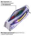 Пенал мягкий ЮНЛАНДИЯ, 2 отделения, полиэстер, "Car champion", серый, 21х6х9 см, 228983 228983