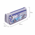 Пенал мягкий ЮНЛАНДИЯ, 2 отделения, полиэстер, "Car champion", серый, 21х6х9 см, 228983 228983