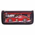 Пенал мягкий ЮНЛАНДИЯ, 2 отделения, полиэстер, "Car champion", черный, 21х6х9 см, 228982 228982