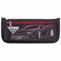Пенал мягкий ЮНЛАНДИЯ, 2 отделения, полиэстер, "Speed car", черный, 21х6х9 см, 270273 270273