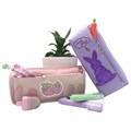 Пенал мягкий ЮНЛАНДИЯ, 2 отделения, полиэстер, "Strawberry shortcake", розовый, 21х9х6 см, 271577 271577