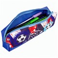 Пенал ЮНЛАНДИЯ, 1 отделение, полиэстер, "Football", синий, 19х4х6 см, 270270 270270