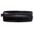 Пенал-косметичка BRAUBERG "Ultra black", "крокодиловая кожа", 20х6х4 см, 223909 223909