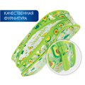 Пенал-косметичка BRAUBERG LUCENT на молнии, прозрачный, "Avocado", 21х5х9 см, 270054 270054