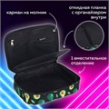 Пенал-косметичка BRAUBERG БОЛЬШОЙ, 1 отделение, 1 откидная планка, ткань, 21x15x6 см, "Avocado", 270706 270706