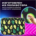 Пенал-косметичка BRAUBERG БОЛЬШОЙ, 1 отделение, 1 откидная планка, ткань, 21x15x6 см, "Avocado", 270706 270706