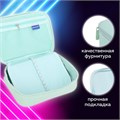 Пенал-косметичка BRAUBERG БОЛЬШОЙ, 1 отделение, 1 откидная планка, ткань, 21x15x6 см, "Mint", 270705 270705