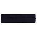 Пенал-косметичка BRAUBERG овальный, полиэстер, "Black", 22х9х5 см, 229271 229271