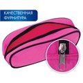 Пенал-косметичка BRAUBERG овальный, полиэстер, "Pink", 22х9х5 см, 229270 229270