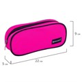 Пенал-косметичка BRAUBERG овальный, полиэстер, "Pink", 22х9х5 см, 229270 229270