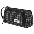 Пенал-косметичка BRAUBERG с ручкой, 1 откидная планка, полиэстер, 22x10х8 см, "Checkered black", 271559 271559
