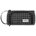 Пенал-косметичка BRAUBERG с ручкой, 1 откидная планка, полиэстер, 22x10х8 см, "Checkered black", 271559 271559
