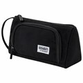 Пенал-косметичка BRAUBERG с ручкой, 1 откидная планка, полиэстер, 22x10х8 см, Black, 272339 272339