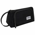 Пенал-косметичка BRAUBERG с ручкой, 1 откидная планка, полиэстер, 22x10х8 см, Black, 272339 272339